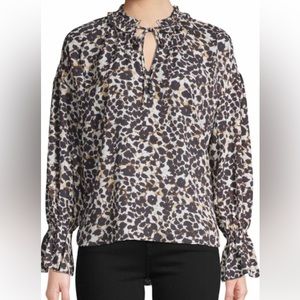 Sanctuary High Low leopard print blouse